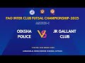 🏆 Odisha Police vs JR Gallant Club | FAO Inter Club Futsal Championship 2025 | Group A | LIVE 🔴