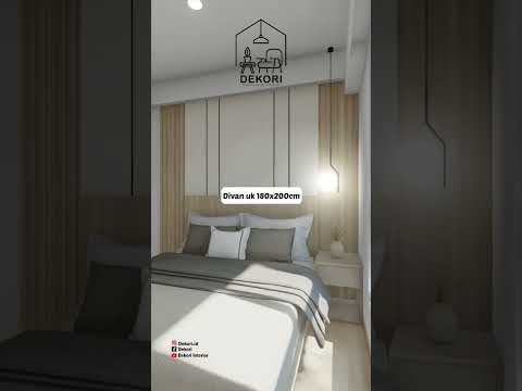 Video: Kamar tidur dengan warna pirus: wallpaper, furnitur, aksesori