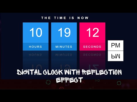 How To Create Digital Clock Using HTML CSS & JavaScript | Display Time Using JavaScript