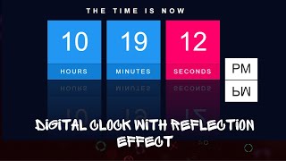 How To Create Digital Clock Using HTML CSS & JavaScript | Display Time Using JavaScript
