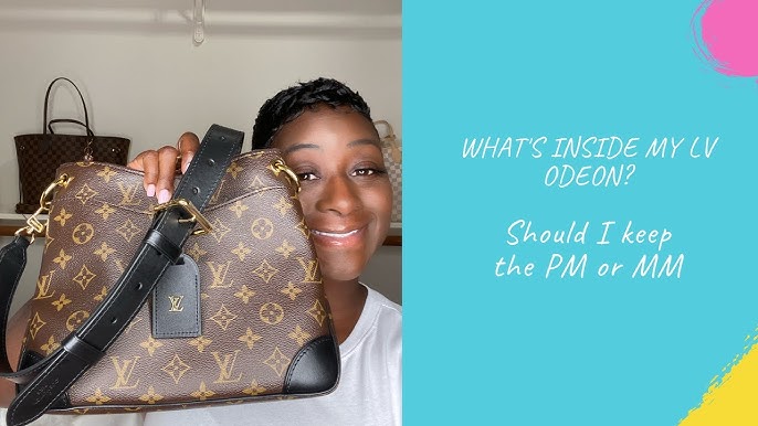 LOUIS VUITTON UNBOXING *NEW ODEON PM DAMIER EBENE * FIRST IMPRESSION & WHAT  FITS !!! 