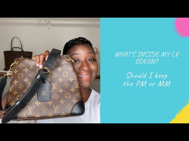 What's in my bag? LV Odeon PM vs MM 