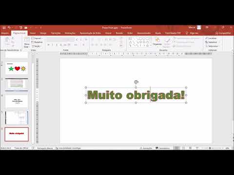 Vídeo: Como você faz Word Art no PowerPoint?