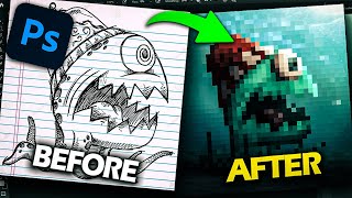 Turning Drawings Realistic Photoshop