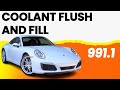 Porsche 991.1 Carrera Coolant Flush and Fill (2012 - 2016)