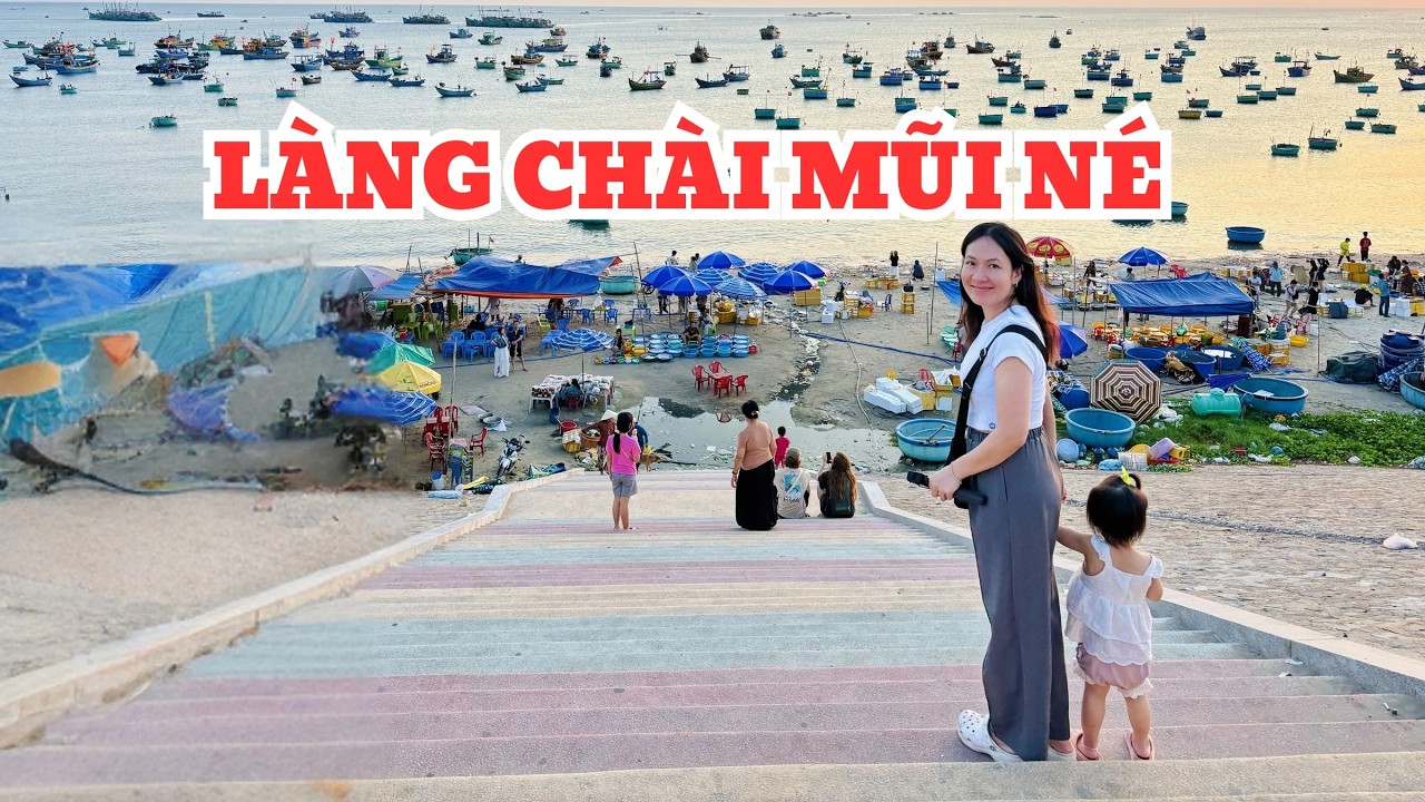 ĂN 1 VÒNG MŨI NÉ - NGẮM LÀNG CHÀI CHIỀU HOÀNG HÔN || ĂN GÌ Ở MỸ