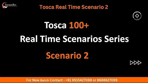 Tosca 100+ Real Time Scenario Series | Scenario 2 | Ignitesofttech | Rajesh Sir
