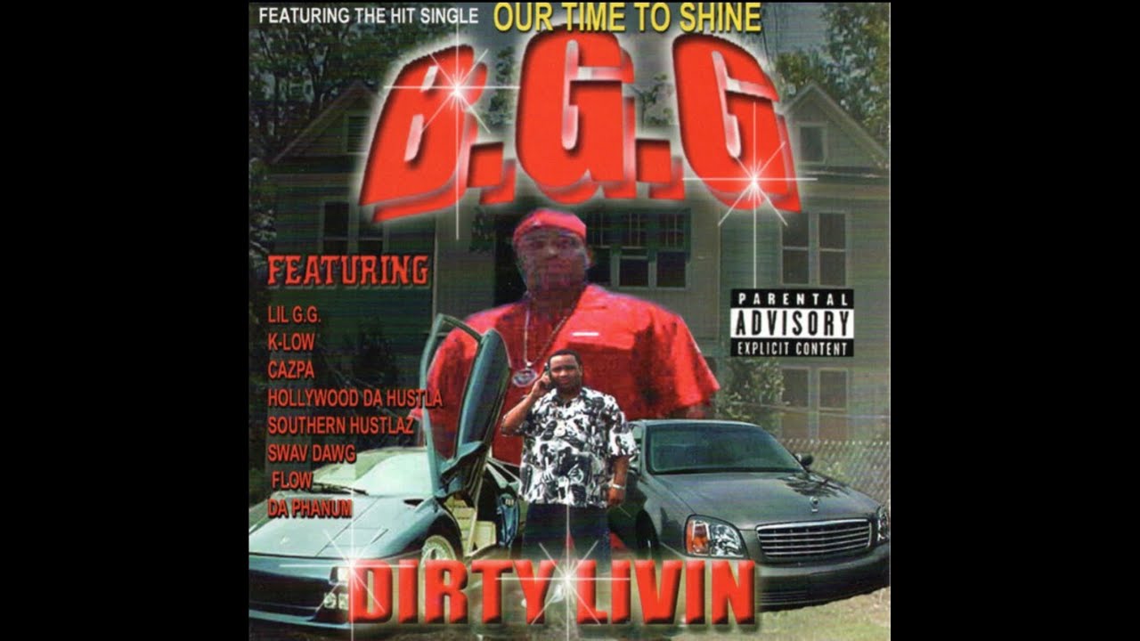 洋楽 DIRTY MOTIVE RECORDS - BIGG DOGGZ B.G.G - Dirty Livin' (2000) [Full CD] Yazoo City, Mississippi