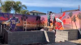 TIMELAPSE | Custom Basketball Mural and Court Exterior | ‘One on One’ Art Installation