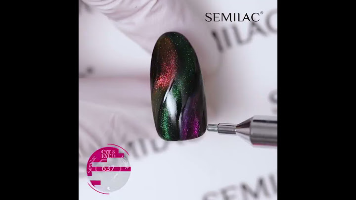 SEMILAC - CAT EYE NAIL ART