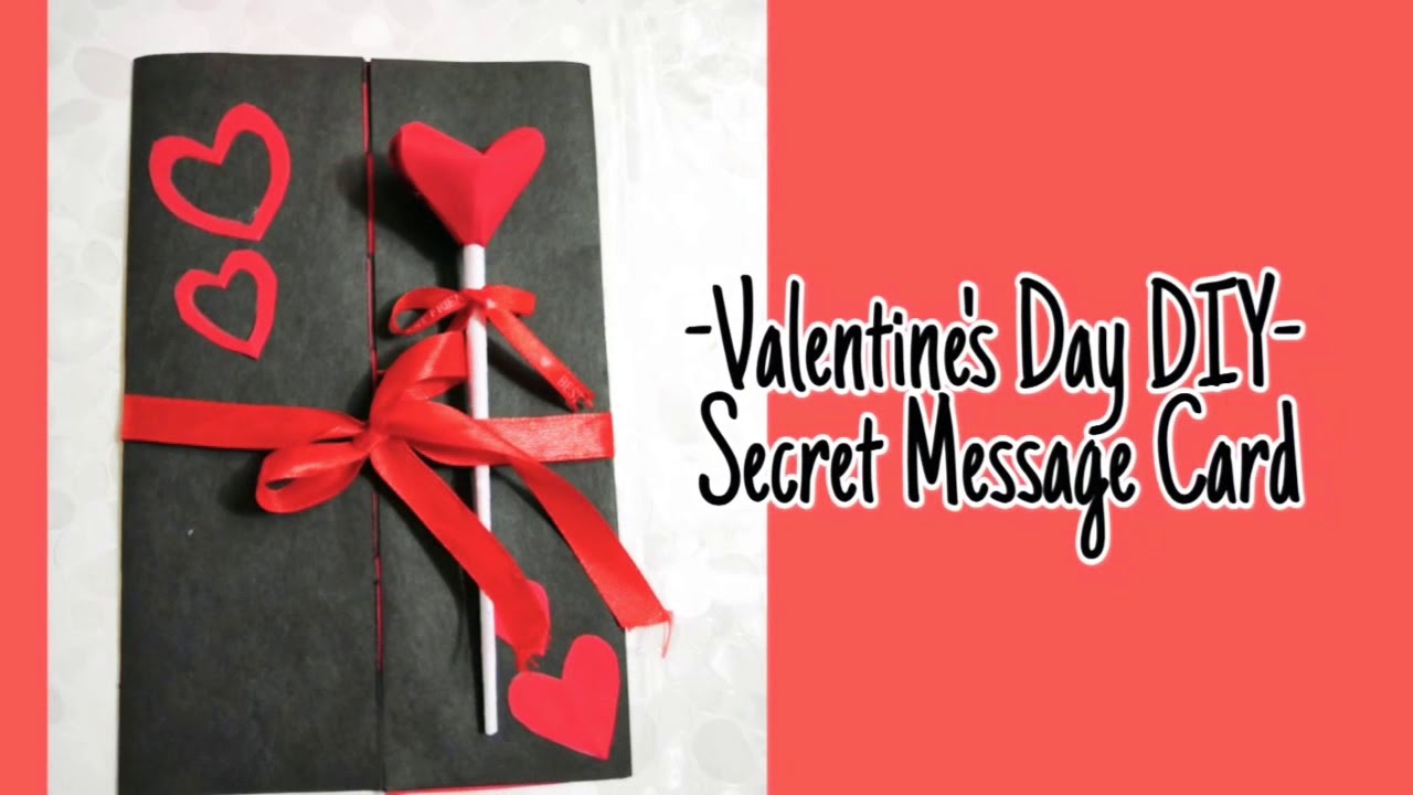 Secret Message Card - Valentine's DIY | Valentine's Day ideas - YouTube