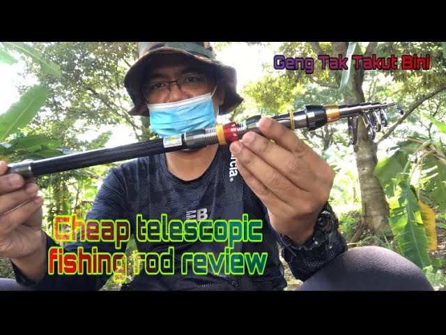 Cheap telescopic fishing rod review 