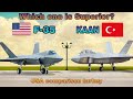 F-35 🇺🇸 vs KAAN 🇹🇷 | 5th Generation Stealth Fighter Comparison | USA vs Turkey Air Power