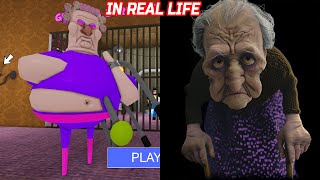 GRANDMA BARRY'S PRISON RUN IN REAL LIFE Obby New Update Roblox - All Bosses Battle FULL GAME #roblox