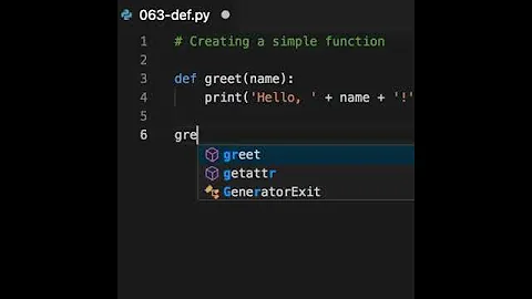 Creating a function in Python. Use the "def" keyword, give a function a name and list its arguments