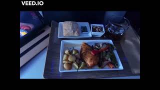 Alaska Airlines B737 First Class Breakfast/Lunch SAN - AUS - SAN