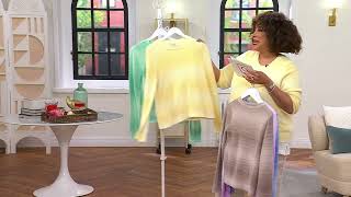 AnyBody Eyelash Yarn Long Sleeve Ombre Sweater on QVC screenshot 4