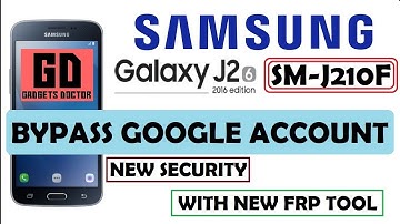Bypass FRP Google Account For Samsung J2 (2016) SM-J210F - NEW FRP Tool