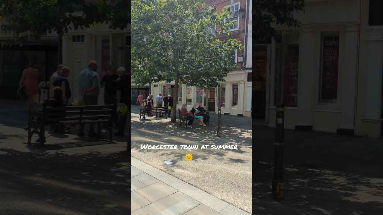 Worcester town centre - summer 2023 
