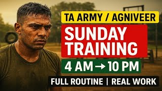 TA Army & Agniveer Sunday Training Routine | Do you really get rest?