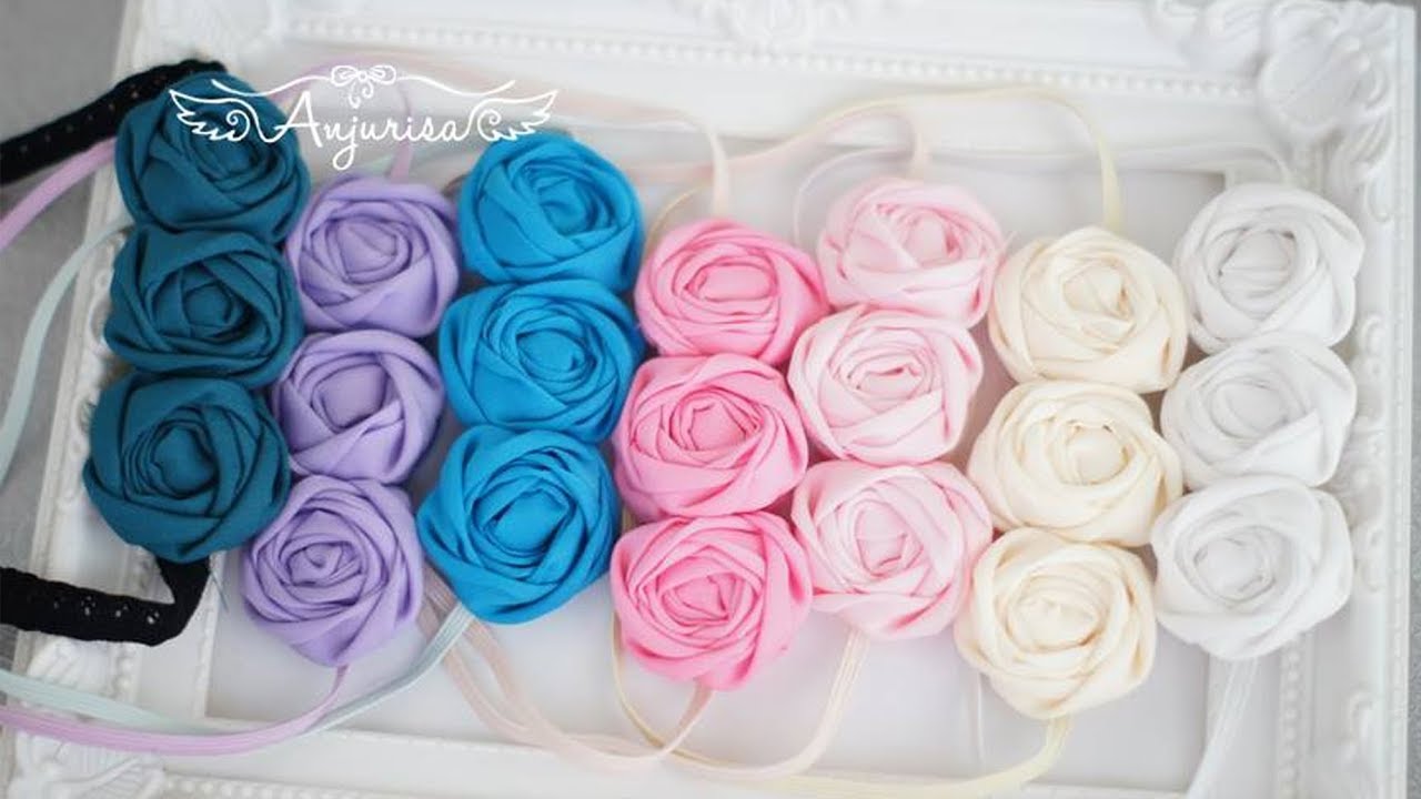 Fabric Rosette Tutorial DIY Fabric Rosette Fabric Rosettes YouTube