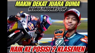 Finis ke 2 !! Veda Ega Pratama Naik ke urutan 2 podium Redbull rookies cup 2025