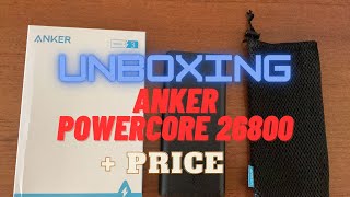 Unboxing Anker PowerCore 26800 + Price