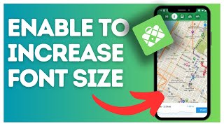 How to enable to increase font size on the map on Maps.Me?