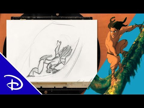 Disney | Art | Disney Tarzan Drawing Not A Print | Poshmark