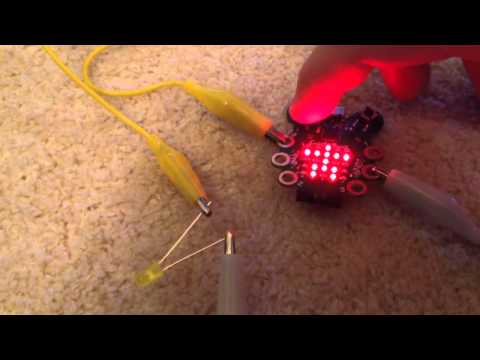 Code bug waving man with light