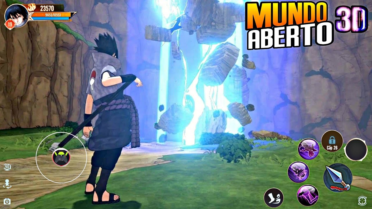 LANÇOU OUTRO NOVO JOGO DE NARUTO 3D MUNDO ABERTO PARA ANDROID