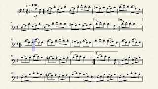 Spongebob - Tripping Upstairs, Arr. For Tromboneeuphonium