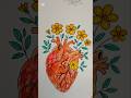 Floral Heart of Love #coloring #flowers #heartart #shorts #art #drawing #coloringforkids