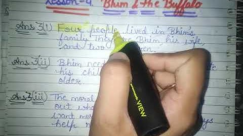Class-3 REAL ENGLISH {LESSON-4 BHIM AND The BUFFALO}
