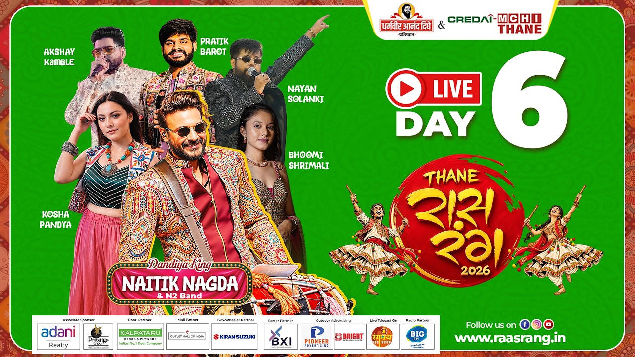 LIVE: DAY 6 | Raas Rang Thane 2026 | Naitik Nagda & N2 Band