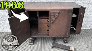 1936 Art Deco Drinks Cabinet RESTORATION