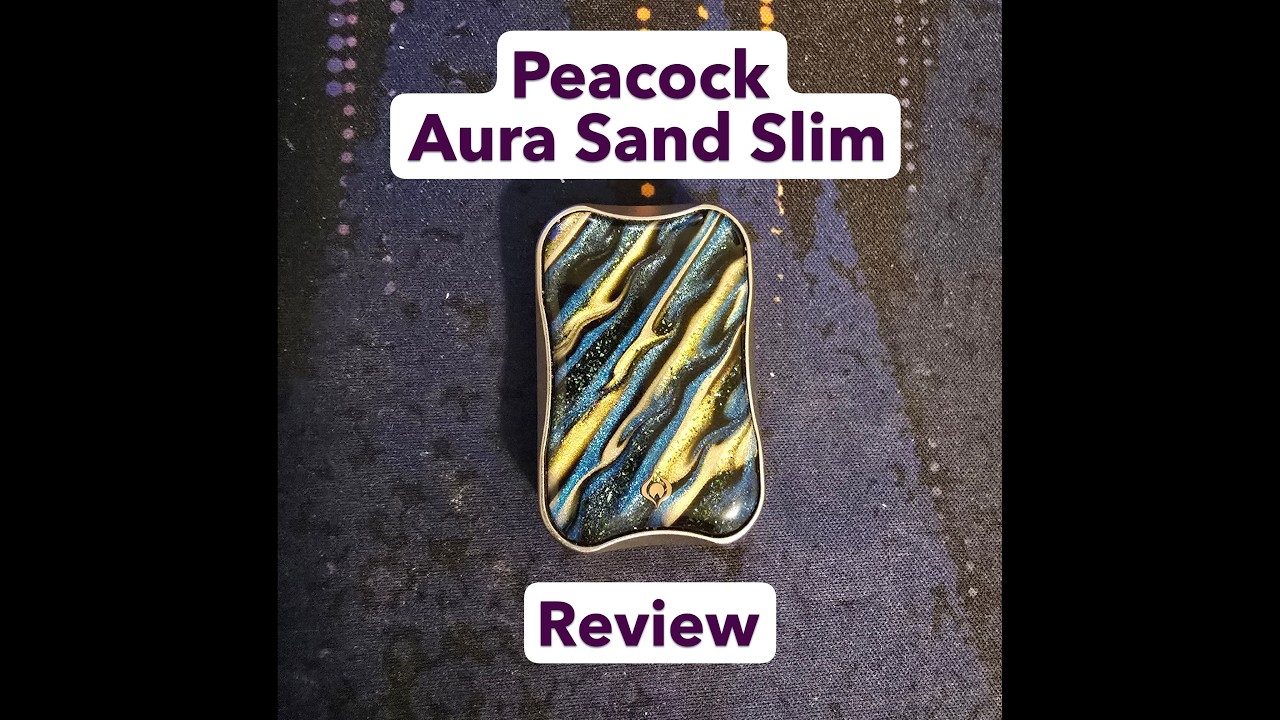 Peacock Aura Sand Slim - The Beautiful Slider Taking the Fidget