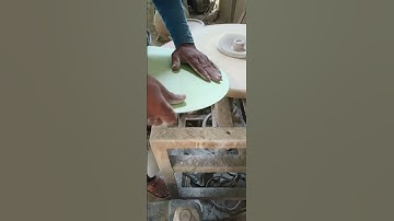 Round mirror bevling and polish.