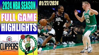 LA Clippers vs Boston Celtics Full Game Highlights | January 27, 2024 NBA Season