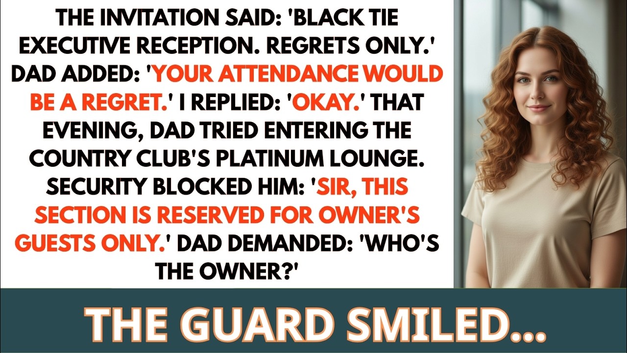 Dad Said 'Don't Attend My Retirement Party   You'd Lower The Standard'   Then Security Stopped Him