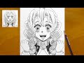 How To Draw Mitsuri Kanroji From Demon Slayer Amazing Anime Sketch 