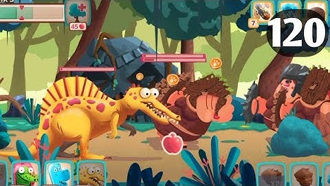 Dino Bash level 120 Android walk-through Gameplay...!