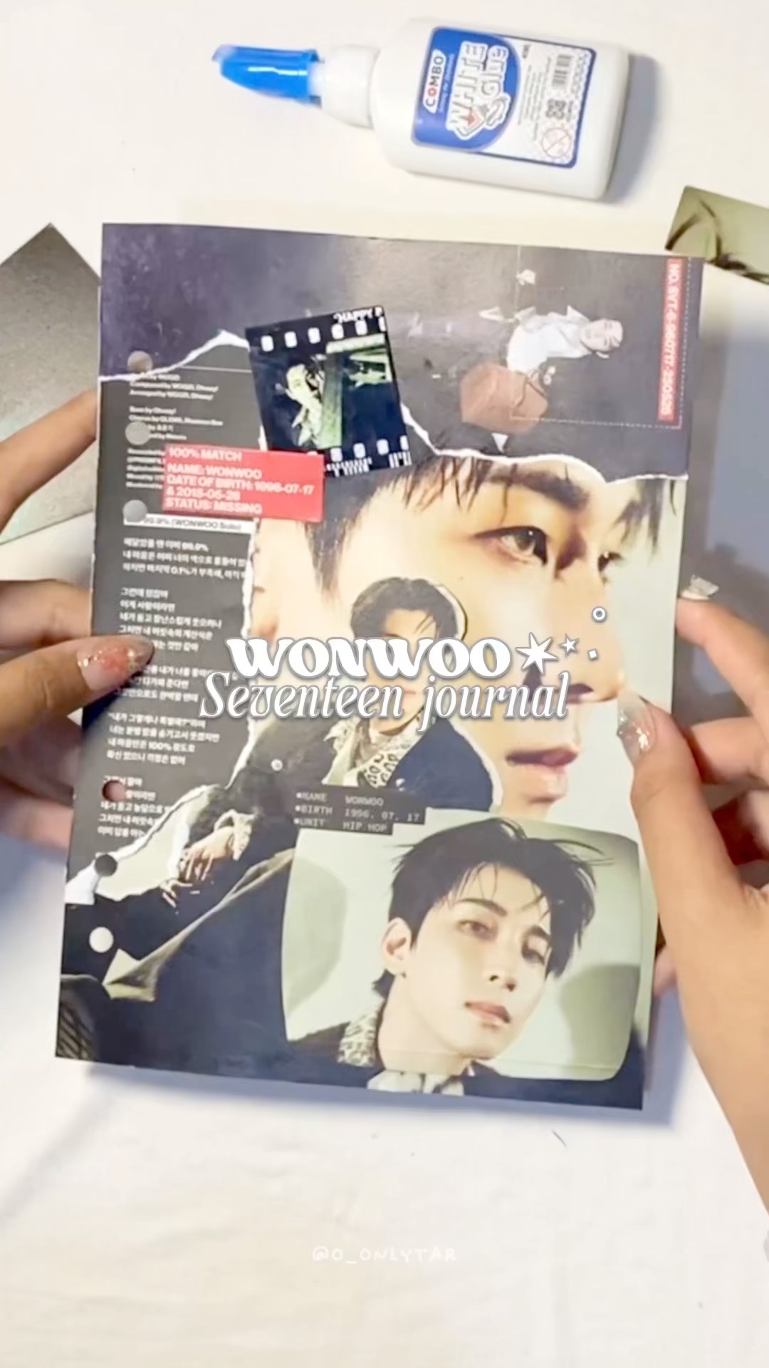 wonwoo🐈‍⬛ 5/13 spread #kpopjournal #jeonwonwoo #seventeen - YouTube
