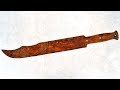 Old Rusty Handmade Sword Restoration