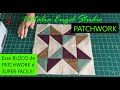 BLOCO de PATCHWORK Super Fácil e reaproveita os RETALHOS