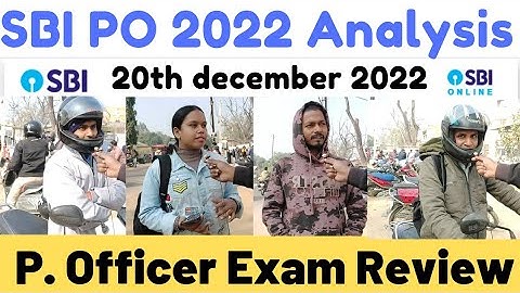 SBI PO Prelims Exam Analysis | 20 December Shift 1| SBI PO 2022 Review | SBI PO Analysis | Questions