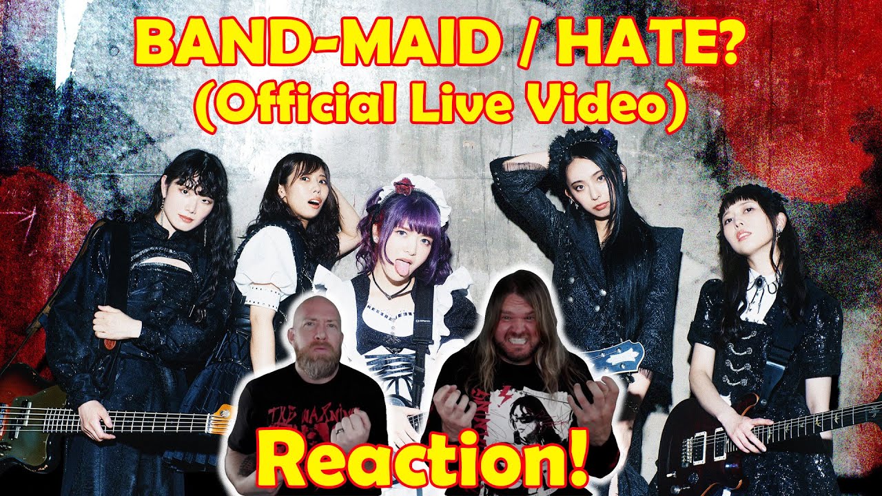 Musicians react to hearing BAND-MAID / HATE? (Official Live Video)