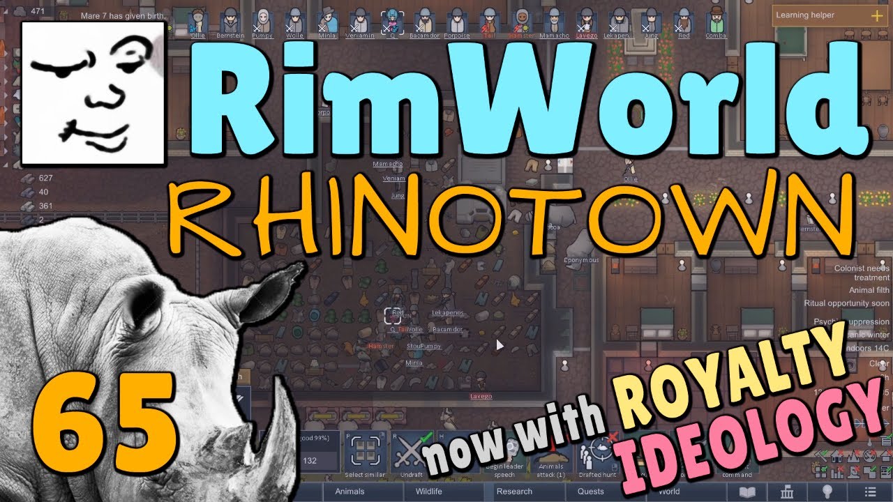 Just a small mechdrop | RimWorld, Rhinotown (pt. 65) | Mu Plays