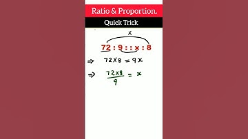😎Ratio & Proportion/ Quick Trick to Solve #hack #maths #mentegenius