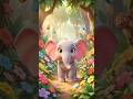Baby Elephant Dance with Monkey &amp; Birds 🐘✨ Cute Animal#CuteAnimals #BabyElephant #MonkeyDance #kids